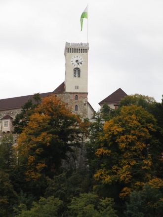 Slottet i Ljubljana.