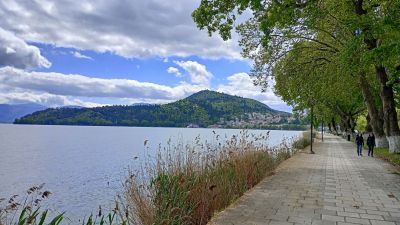 På väg till stadens centrum.