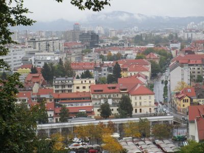 Vy mot norr från slottet.