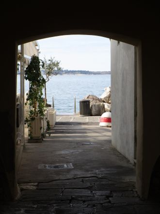 Havet, strax utanför mitt pensionat.