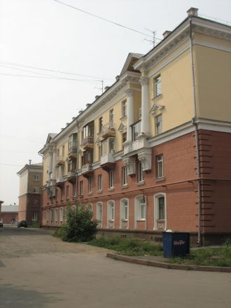 Stalinempire i Kemerovo, ett verk av tyska krigsfångar.