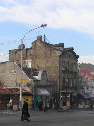 Ett sista foto av Belgrad innan det var dags att stiga på flygbussen.