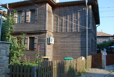 Badorten Pomorie vid Svarta havet.