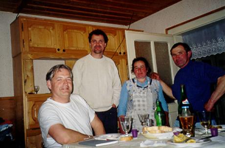 Middag i gästhuset hos Maria och Gavril.